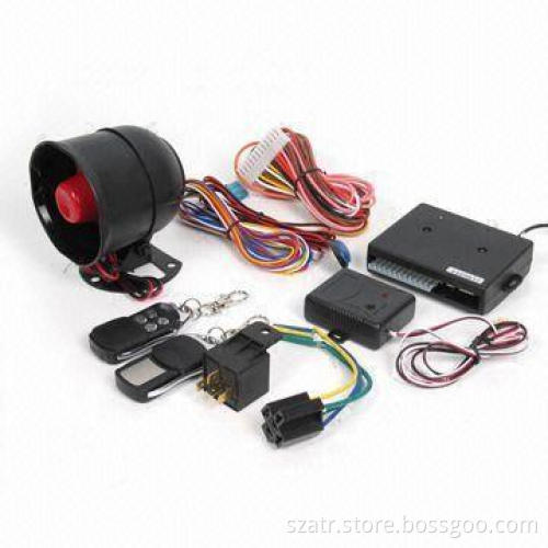 Car Alarm with Voice Warning and Metallic Water-resistant Transmitter